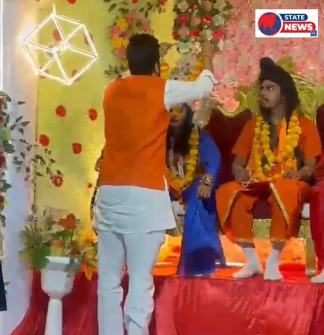 त्यौंथर में गूंजे जय श्रीराम के जयकारे, सीता स्वयंवर और धनुष यज्ञ की लीला ने मोहा मन