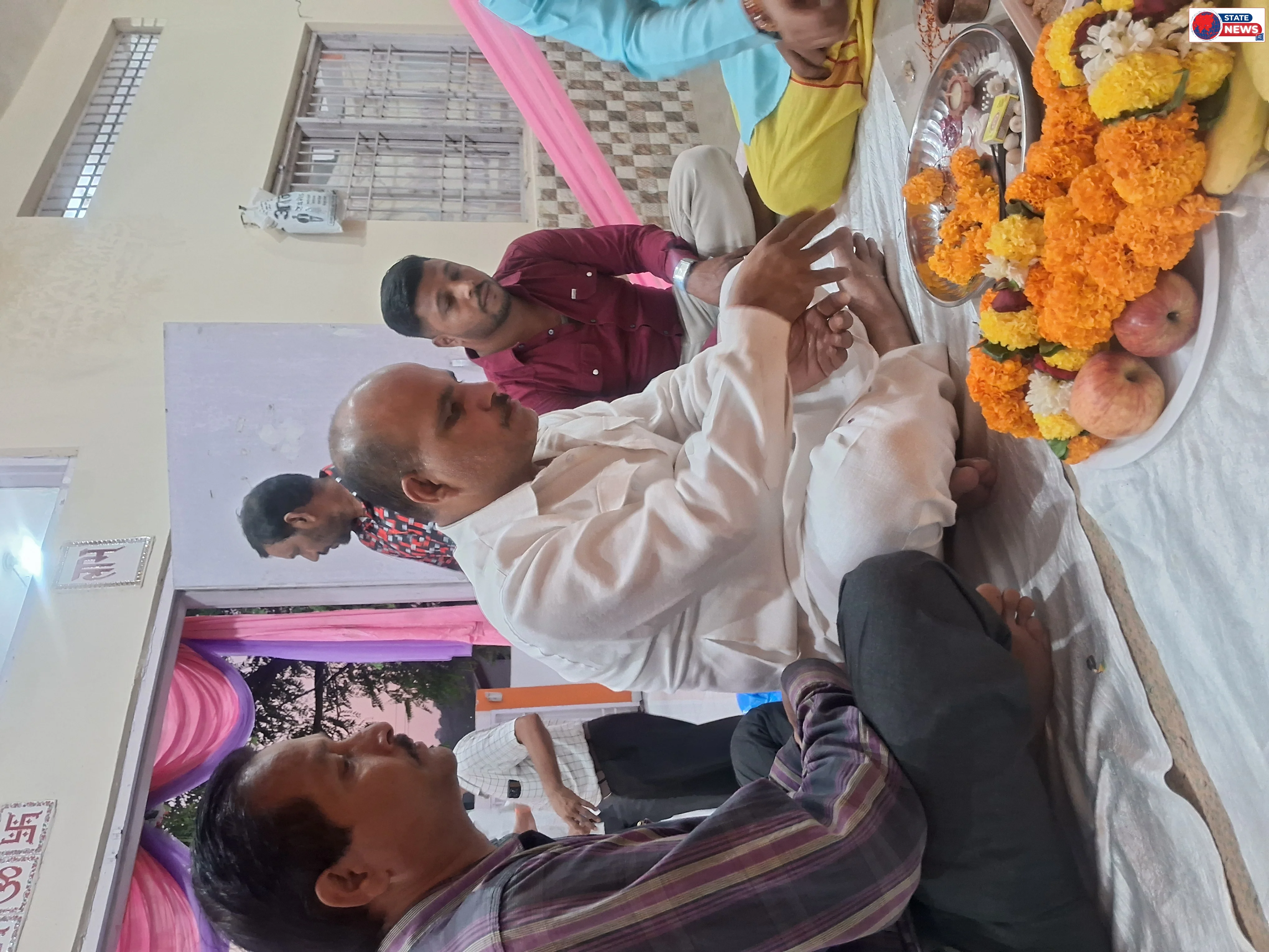 नामदेव विकास पारिषद मै माता रानी को बिराज मान किया गया 