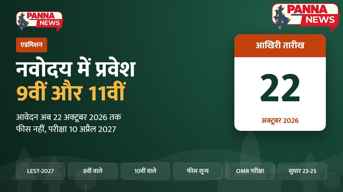 नवोदय विद्यालय लेटरल एंट्री 2027 बैनर
