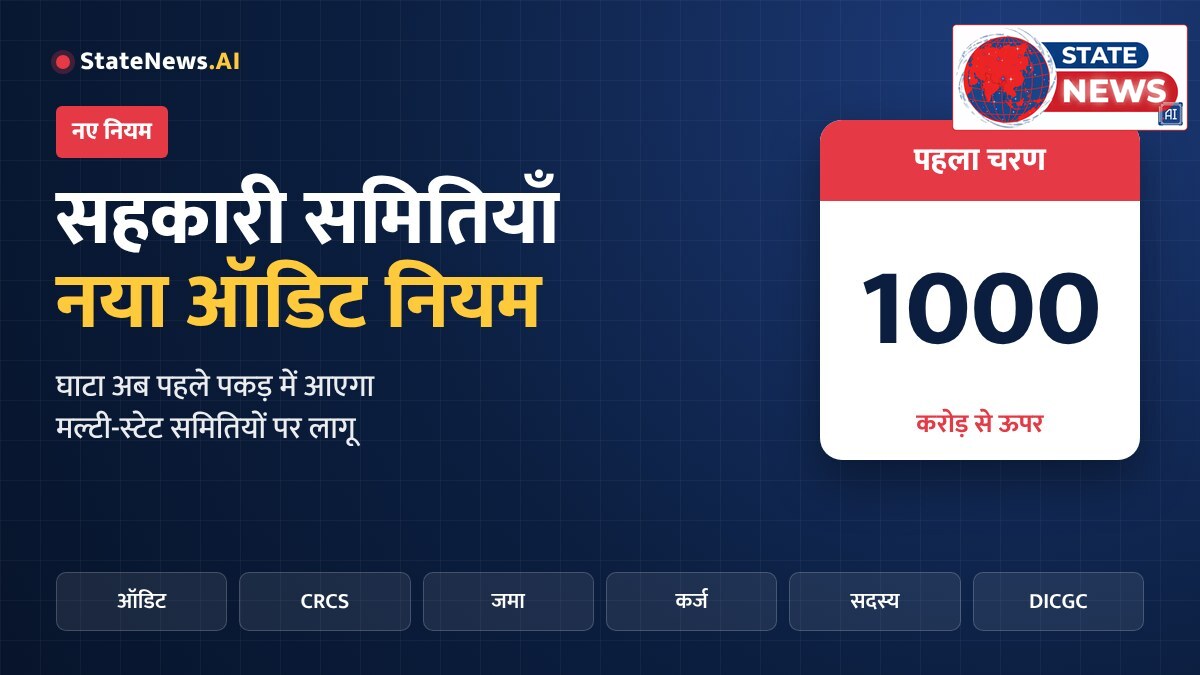 सहकारी समितियों के लिए नए ऑडिट नियम: घाटा अब पहले पकड़ में आएगा, पर किन समितियों पर लागू, ध्यान रखें