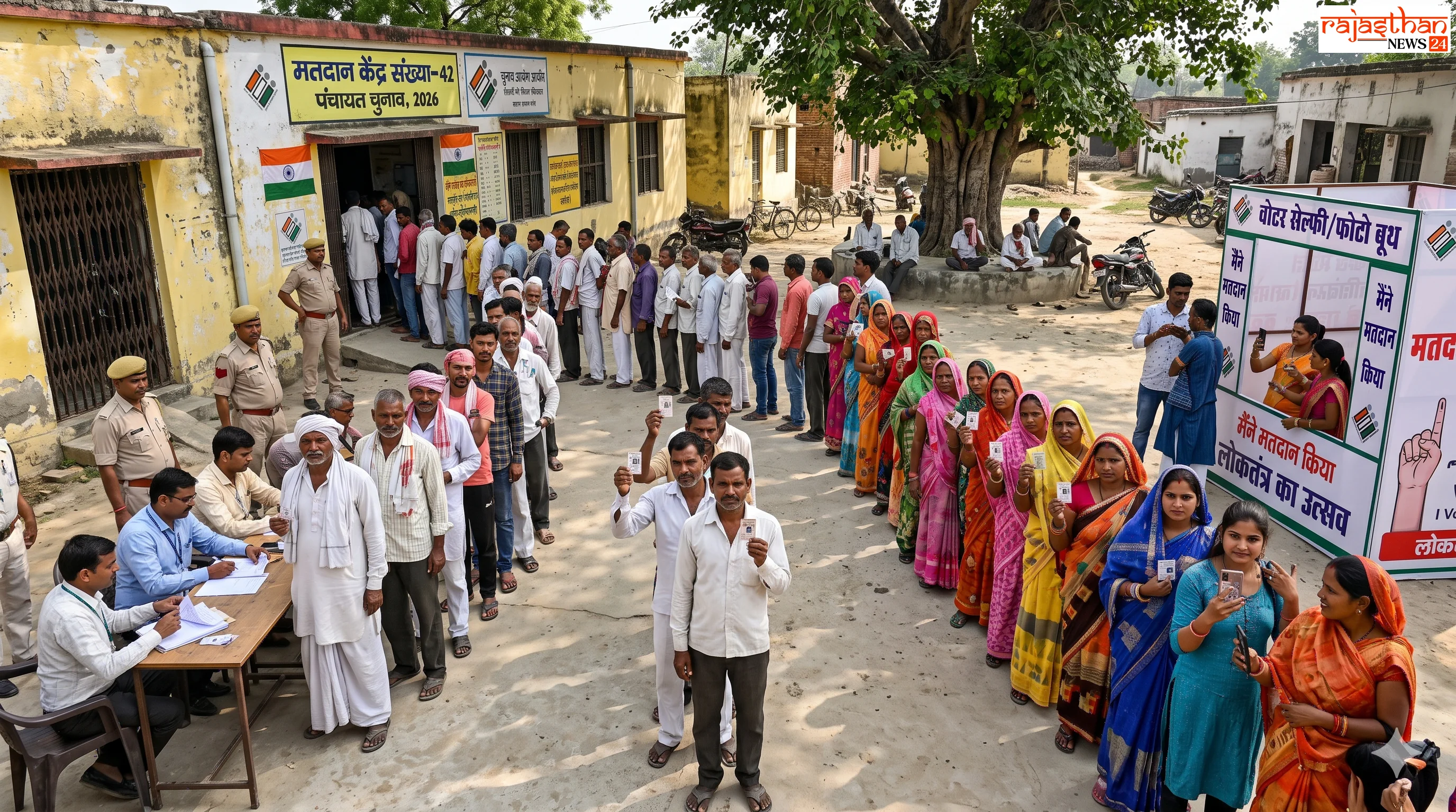 उदयपुर के गांवों में सजेगी सियासी बिसात, कहीं दो दलों की भिड़ंत तो कहीं तीसरे की एंट्री से बिगड़ेगा गणित