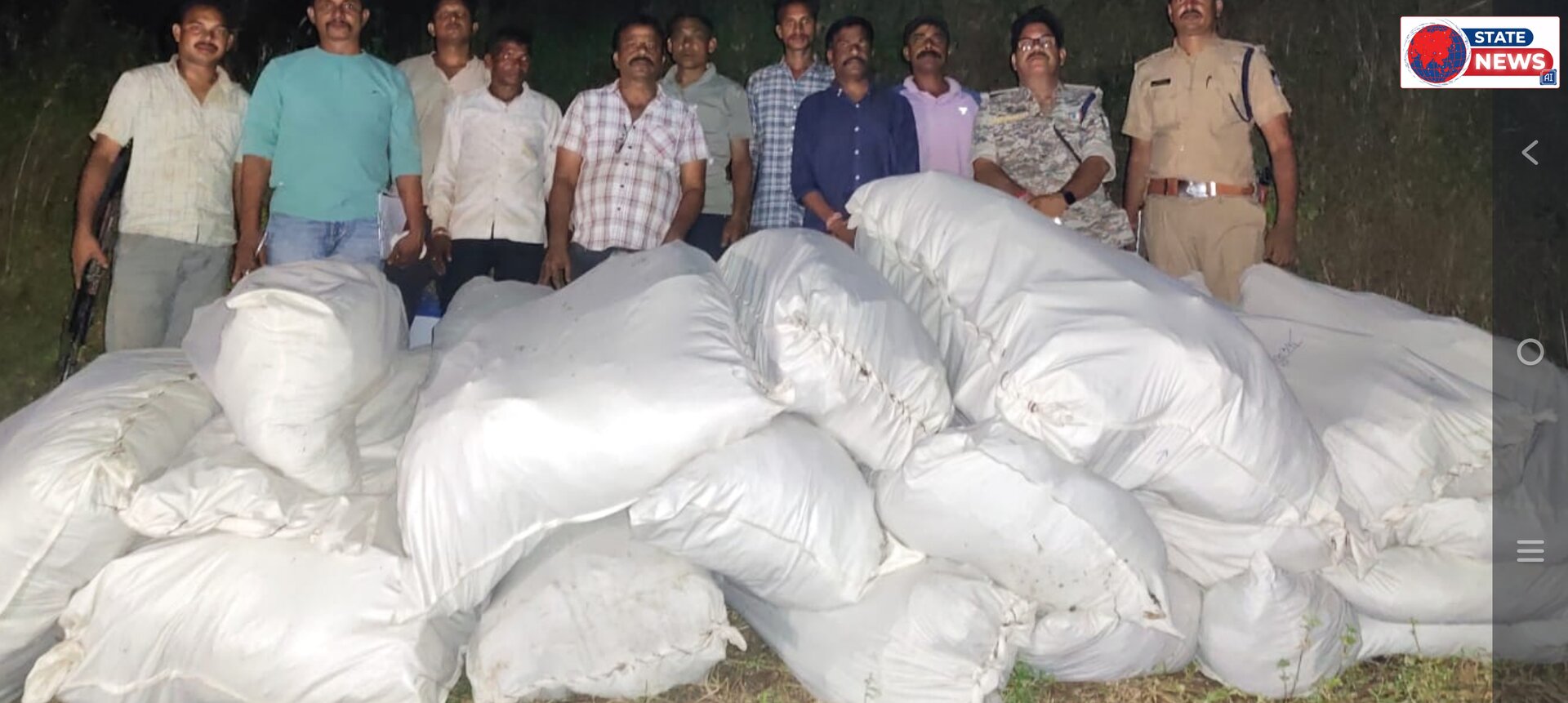 भार मात्र में  गांजे के पौधे मिले