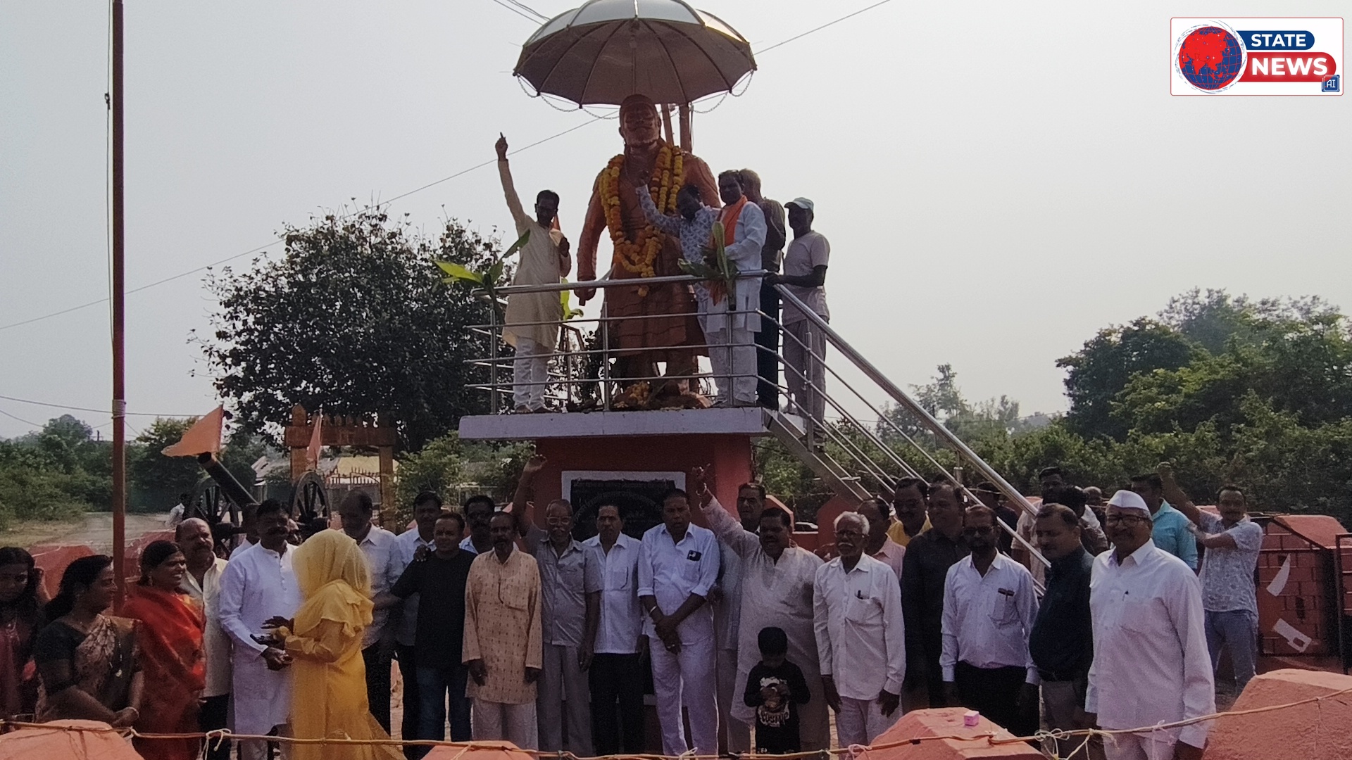 नेपानगर में मराठा समाज ने मनाया दशहरा मिलन समारोह