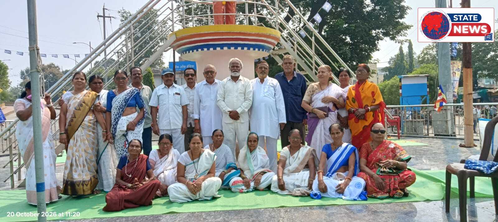 श्रद्धा बुद्ध विहार परिसर में मनाया गया धम्म चक प्रवर्तन दिवस, सम्राट अशोक के शौर्य को किया याद।