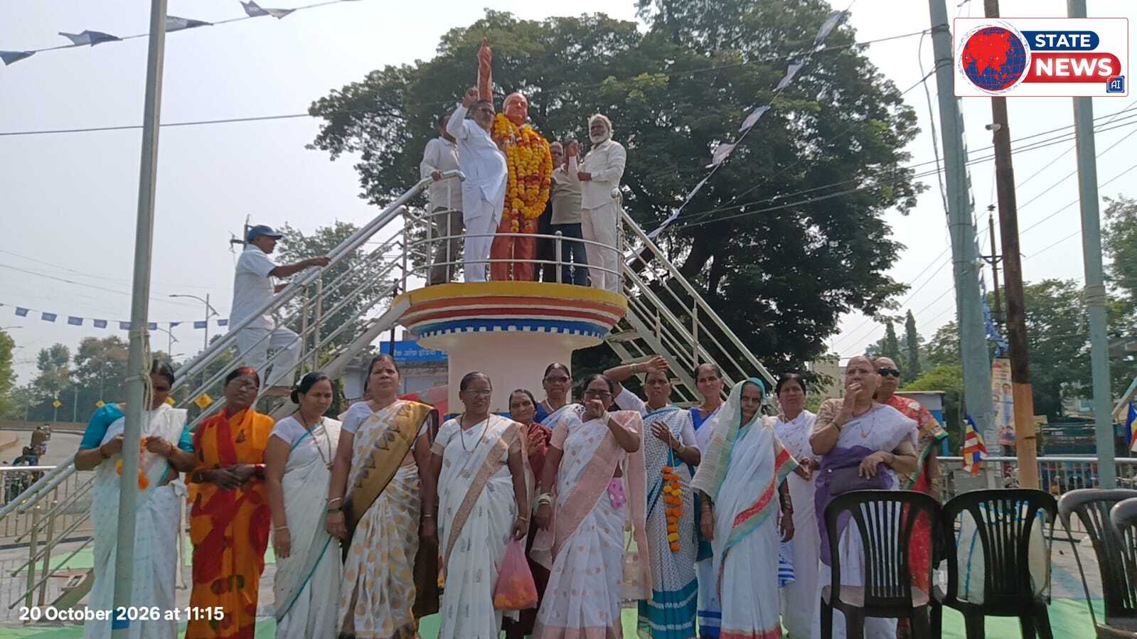 श्रद्धा बुद्ध विहार परिसर में मनाया गया धम्म चक प्रवर्तन दिवस, सम्राट अशोक के शौर्य को किया याद।