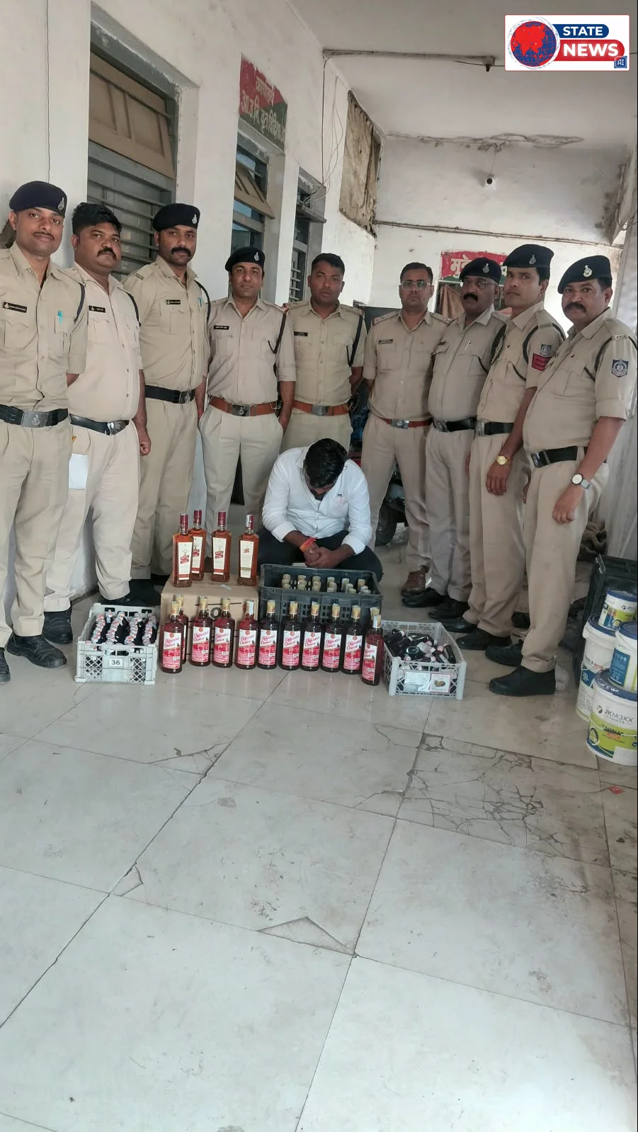 विदिशा जिले में दशहरा पर्व पर आबकारी विभाग की बड़ी कार्रवाई: अवैध शराब जब्त