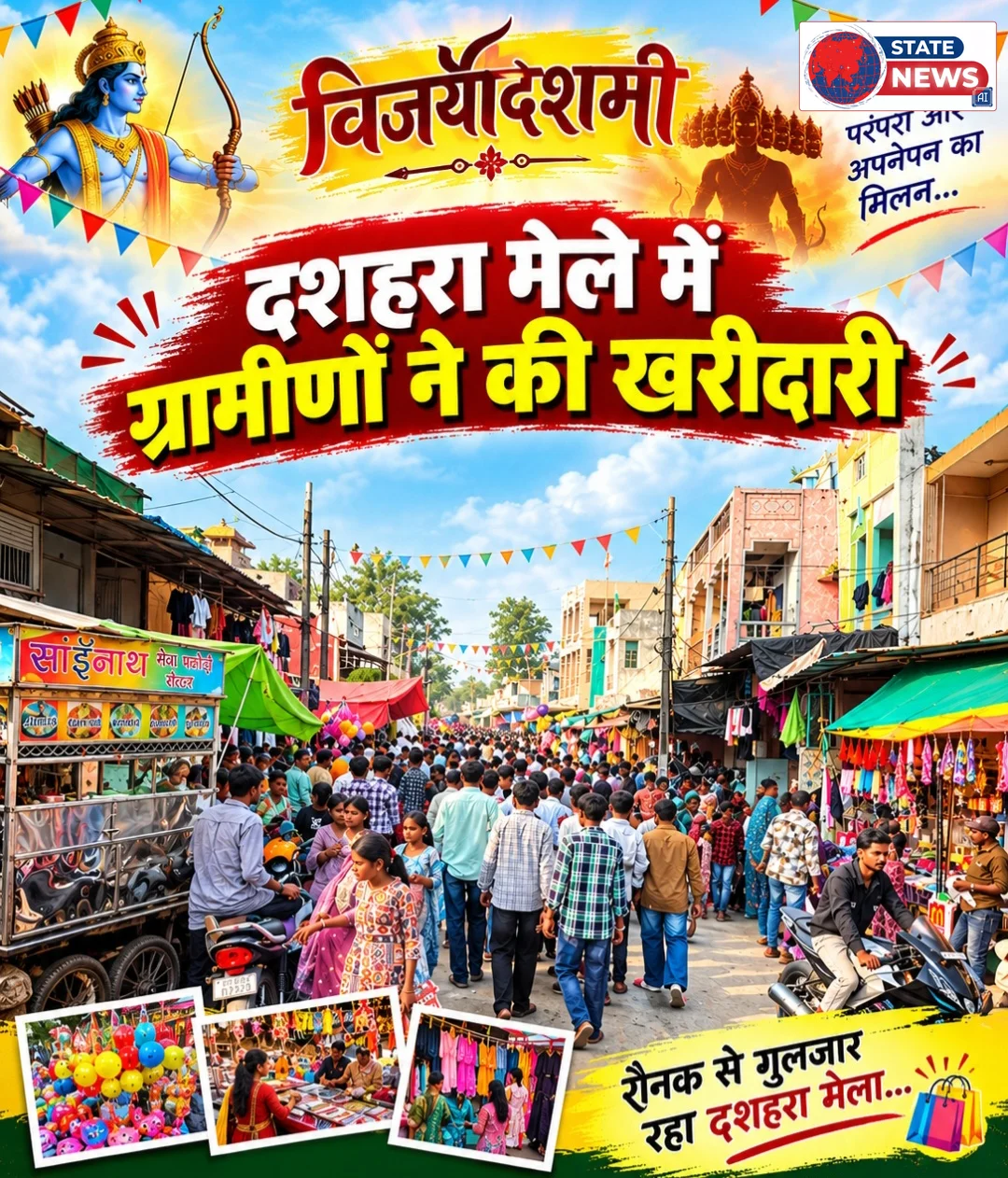 युवाओं की मस्ती, कुर्राटी और शरारतों से गुलजार रहा दशहरा मेला, कारोबार रहा सामान्य