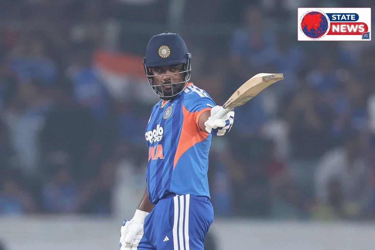 वेस्टइंडीज के खिलाफ चौथे T20I में अर्धशतक के बाद संजू सैमसन। (फाइल फोटो)