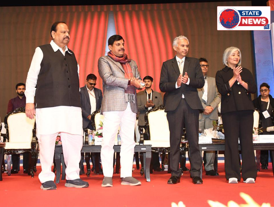 भोपाल के रवीन्द्र भवन में मध्यप्रदेश स्टार्टअप समिट 2026 में मुख्यमंत्री डॉ. मोहन यादव