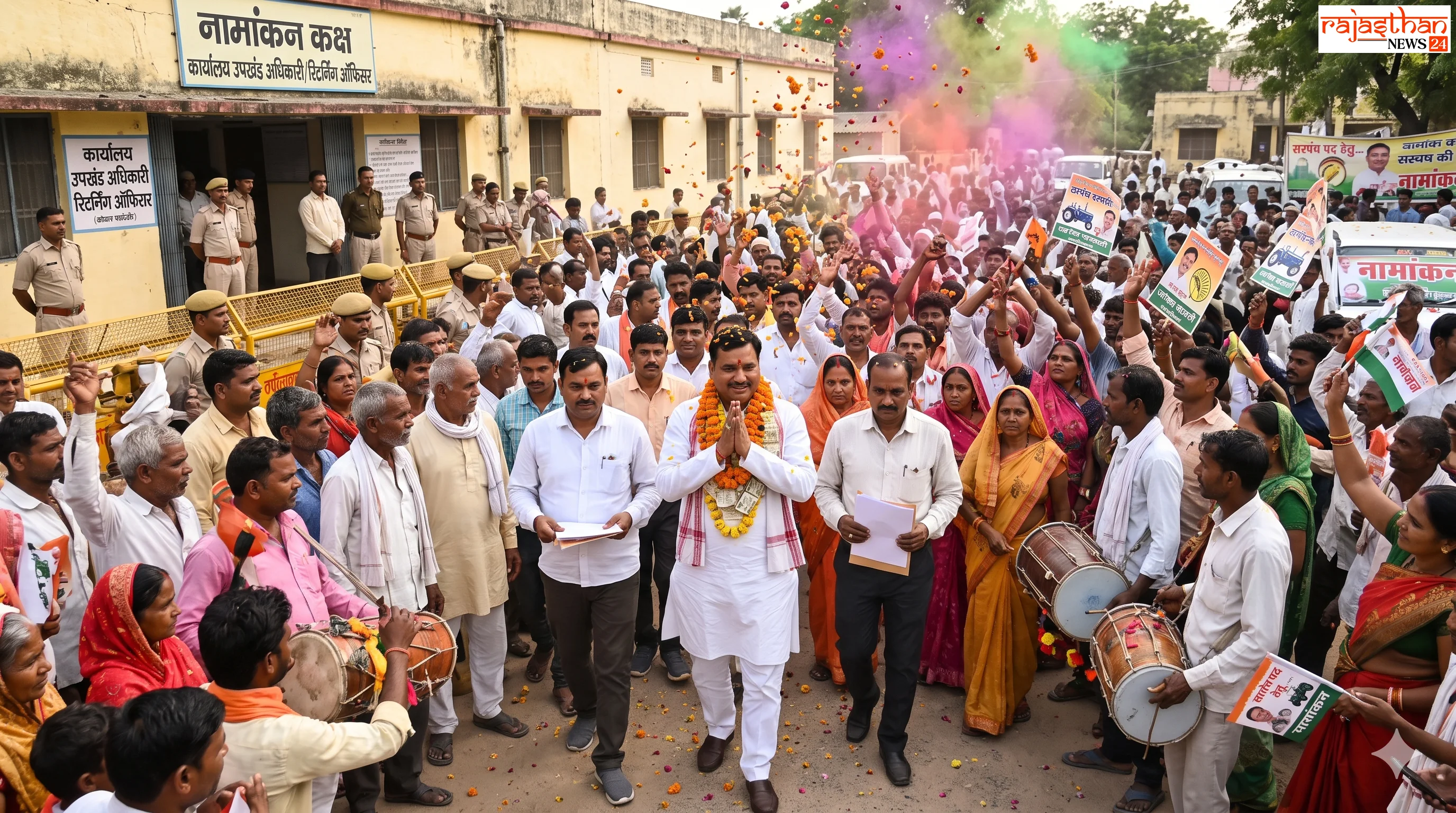 गांव की चौधर पाने की होड़!  सरपंची के लिए दावेदारों ने झोंकी ताकत, आज किये नामांकन 