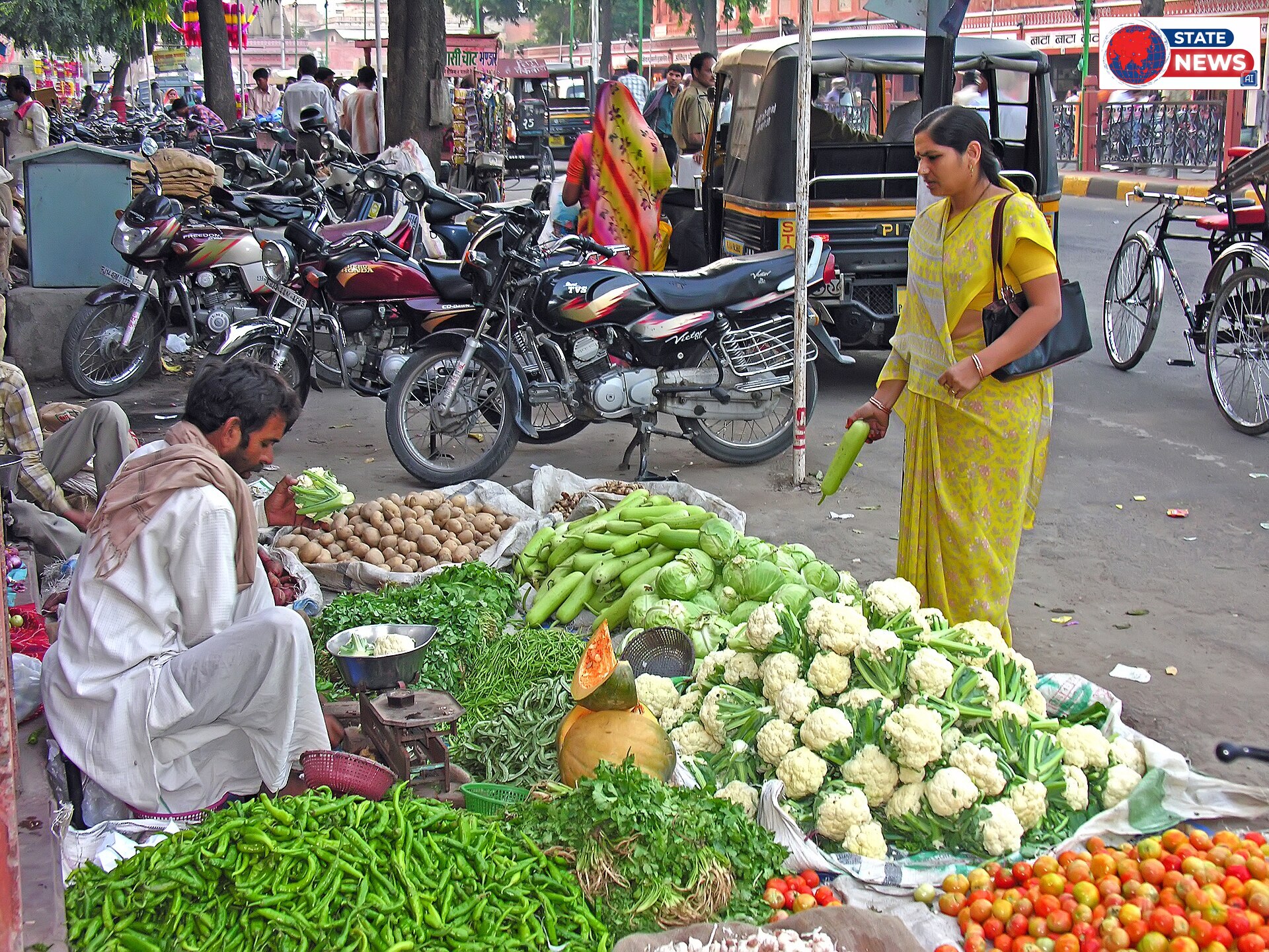 Vegetable market India