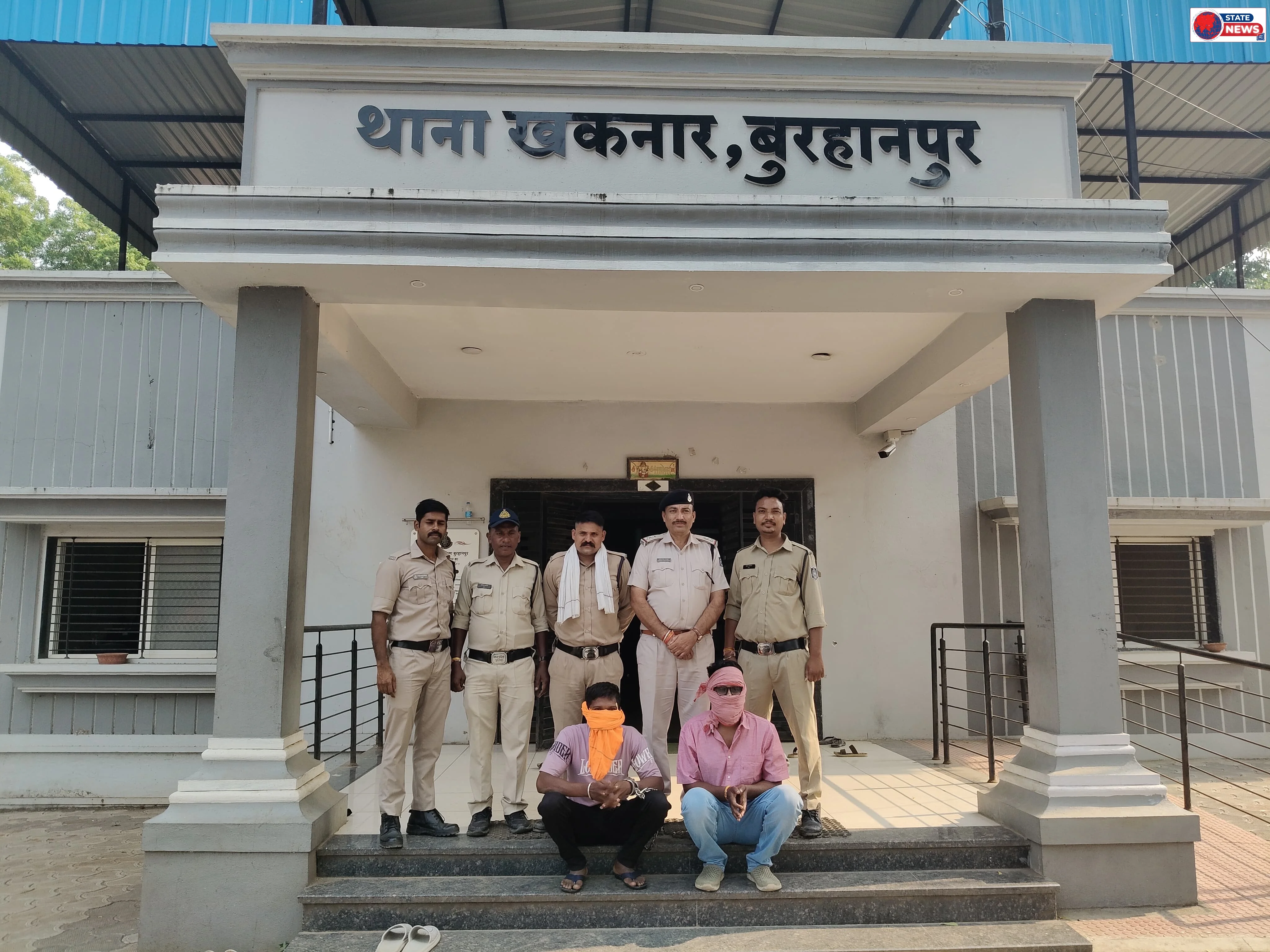 खकनार में नवरात्र में शांति भंग करने वाले दो असामाजिक तत्वों के विरुद्ध प्रतिबंधात्मक धारा के तहत कार्यवाही