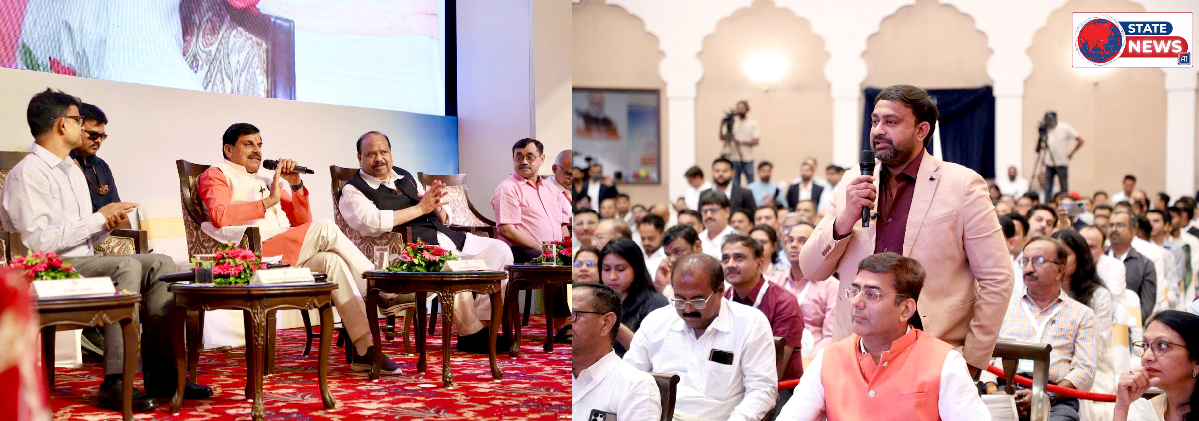 भोपाल में 14 जून 2026 के एमएसएमई कार्यक्रम में उद्यमियों से संवाद करते मुख्यमंत्री डॉ. मोहन यादव