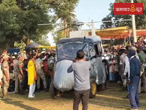 बस्तर दशहरा मेले में अमित शाह के हेलीकॉप्टर की झांकी बनी आकर्षण का केंद्र