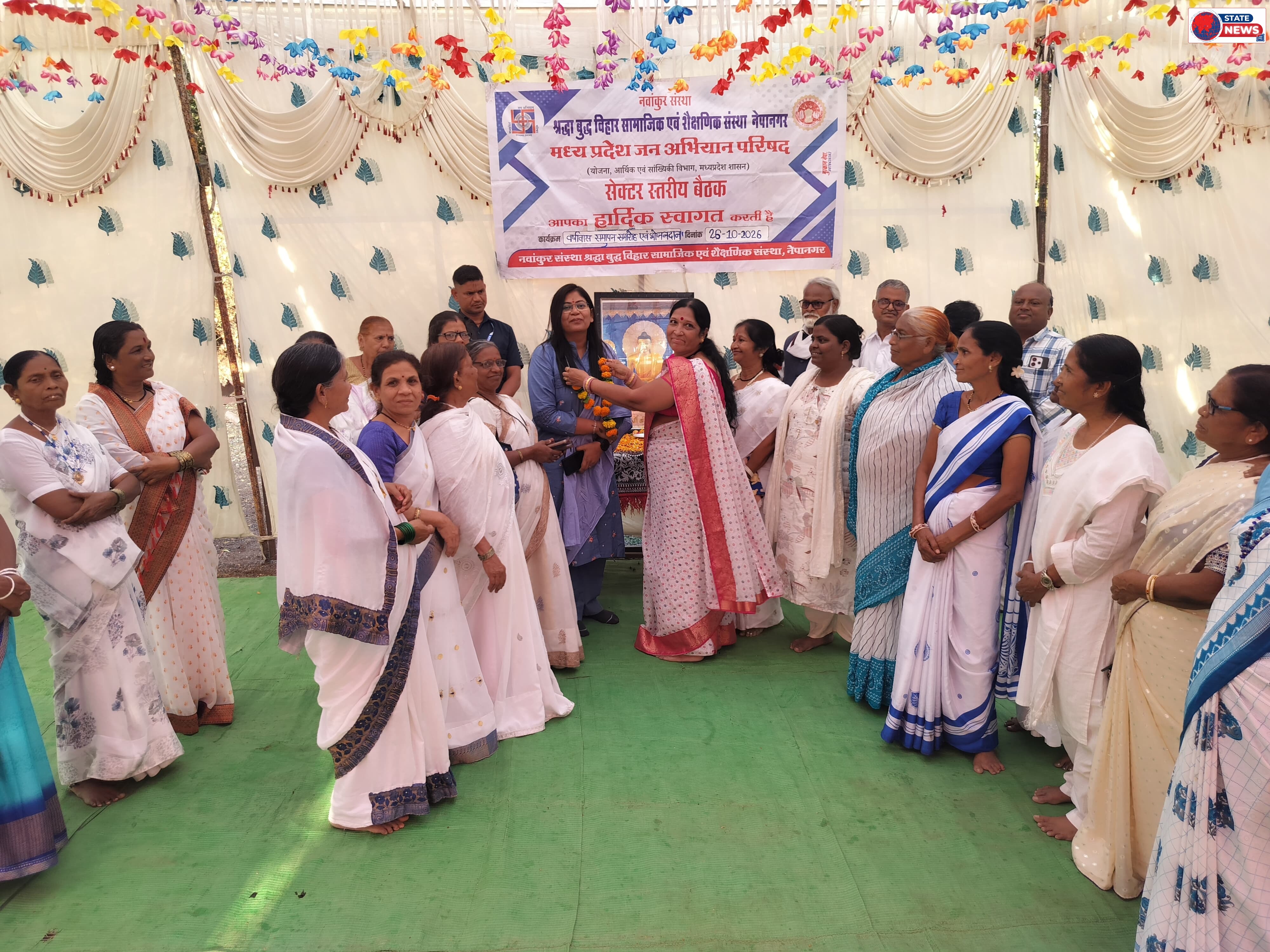 श्रद्धा बुद्ध विहार पर वर्षावास का हुआ समापन।