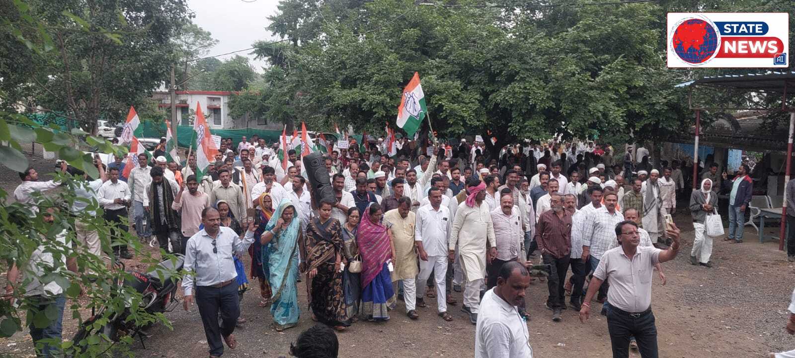 केसली में कांग्रेस का प्रदर्शन: हर्ष यादव के नेतृत्व में सड़कों पर उतरे किसान, सरकार को अल्टीमेटम
