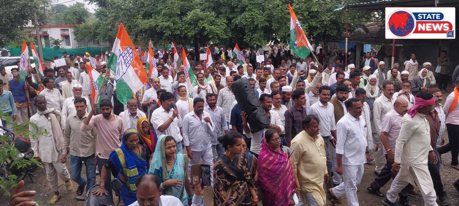 केसली में कांग्रेस का प्रदर्शन: हर्ष यादव के नेतृत्व में सड़कों पर उतरे किसान, सरकार को अल्टीमेटम