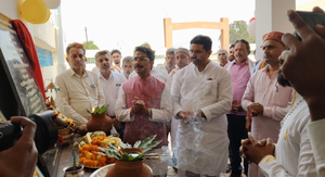 जनपद पंचायत गंगेव की ग्राम पंचायत पिपरहा में अटल ग्राम सुशासन भवन का लोकार्पण 