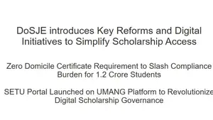 Government Simplifies Scholarship Process for SC and OBC Students by Removing Domicile...