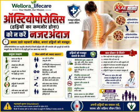ऑस्टियोपोरोसिस (हड्डियों का कमजोर होना) को न करें नजरअंदाज, समय रहते पहचानें इसके संकेत