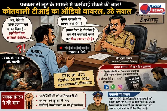 कोतवाली टीआई पर लूट के मामले में ऑडियो वायरल