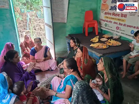 केसली में आंगन मिलन समारोह में बच्चों और महिलाओं के विकास पर जोर