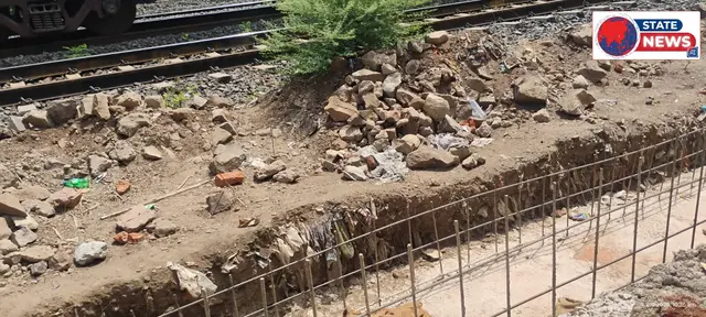 रेलवे की नाली निर्माण में मानकों की अनदेखी