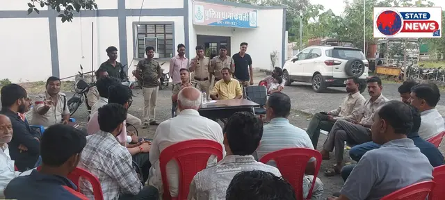 नवदुर्गा और दशहरा पर्व को लेकर केसली थाना परिसर में शांति समिति की बैठक संपन्न