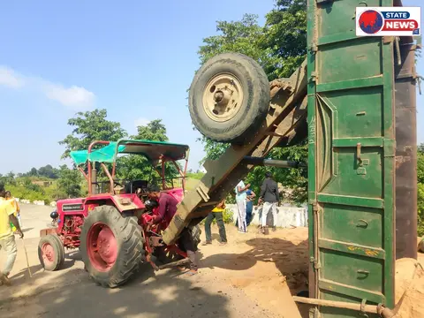रेत माफिया का कहर पाली में ट्रैक्टर दुर्घटना से 6 घायल तीन की हालत गंभीर अधिकारी मौन