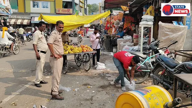 संजय चौक पर यातायात सुधारने की पहल, अतिक्रमण हटवाया